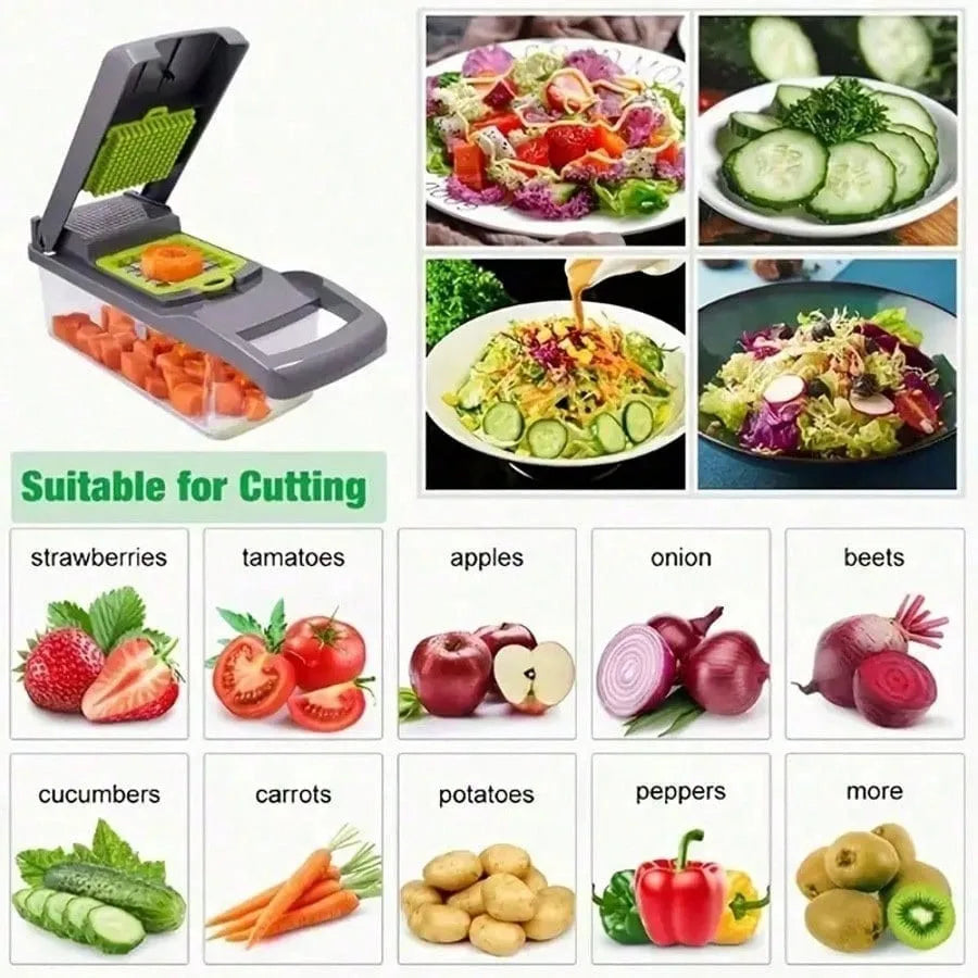 16-in-1 Multi-Functional Vegetable Chopper